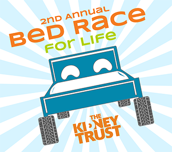 Logo: 2nd Annual Bed Race for Life, by The Kidney TRUST